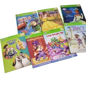 LeapFrog Tag Books Lot‎ of 7 Disney Pixar Interactive Reading System